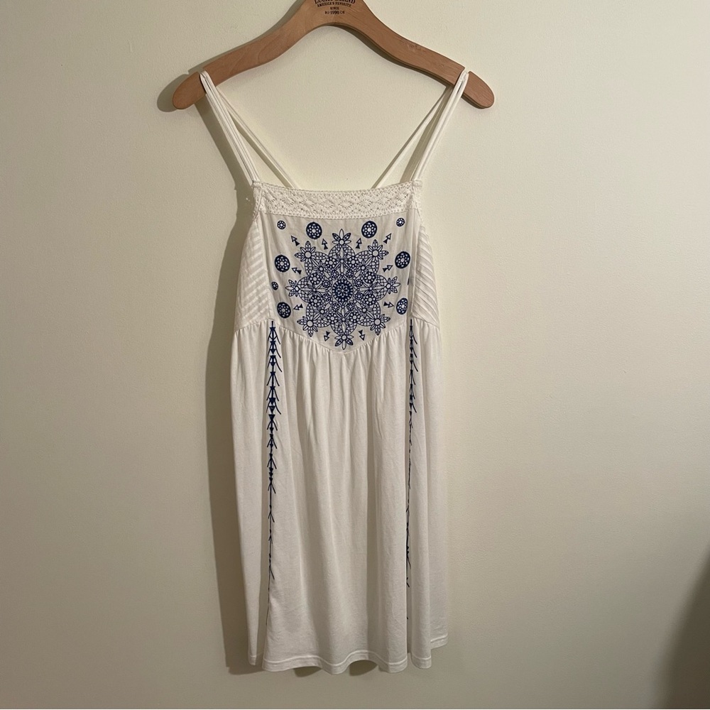Topshop embroidered mini dress